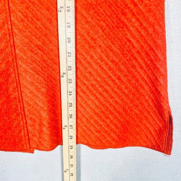 Habitat Vest Womens L Orange Stretch Sleeveless Button Up Collared Art - Picture 9 of 9